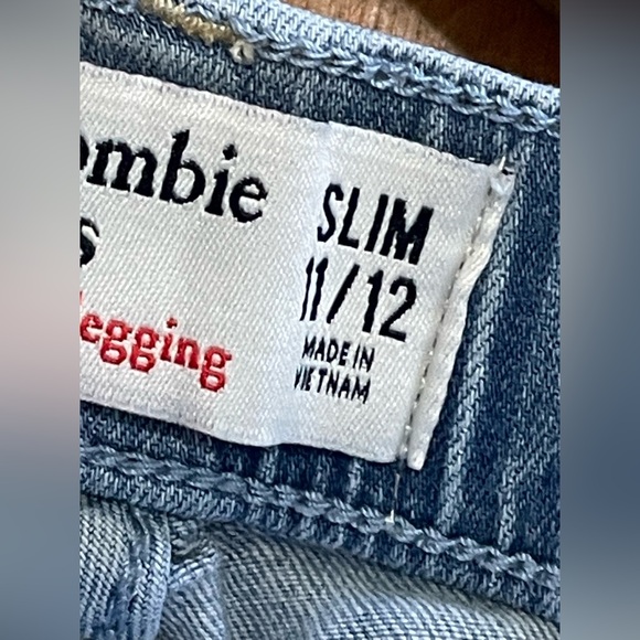 abercrombie kids pull on jean leggings size 11/12 girls slim cut - Picture 9 of 10